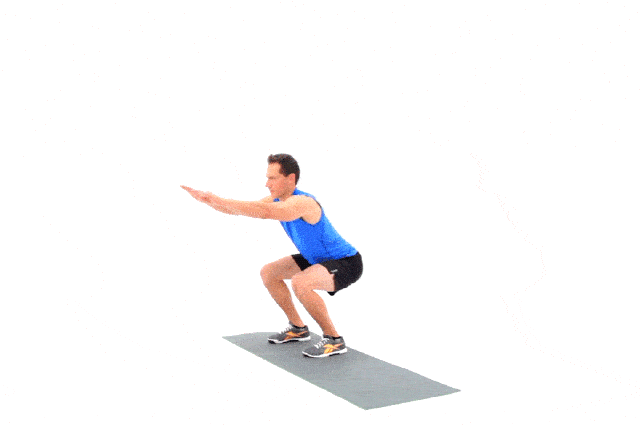 سكوات مع القفز jump squat