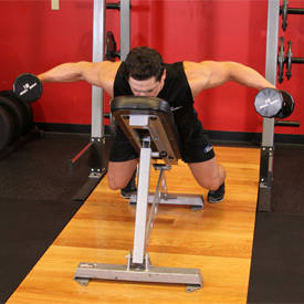 Lying incline rear-lateral raise