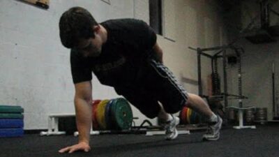One arm pushup